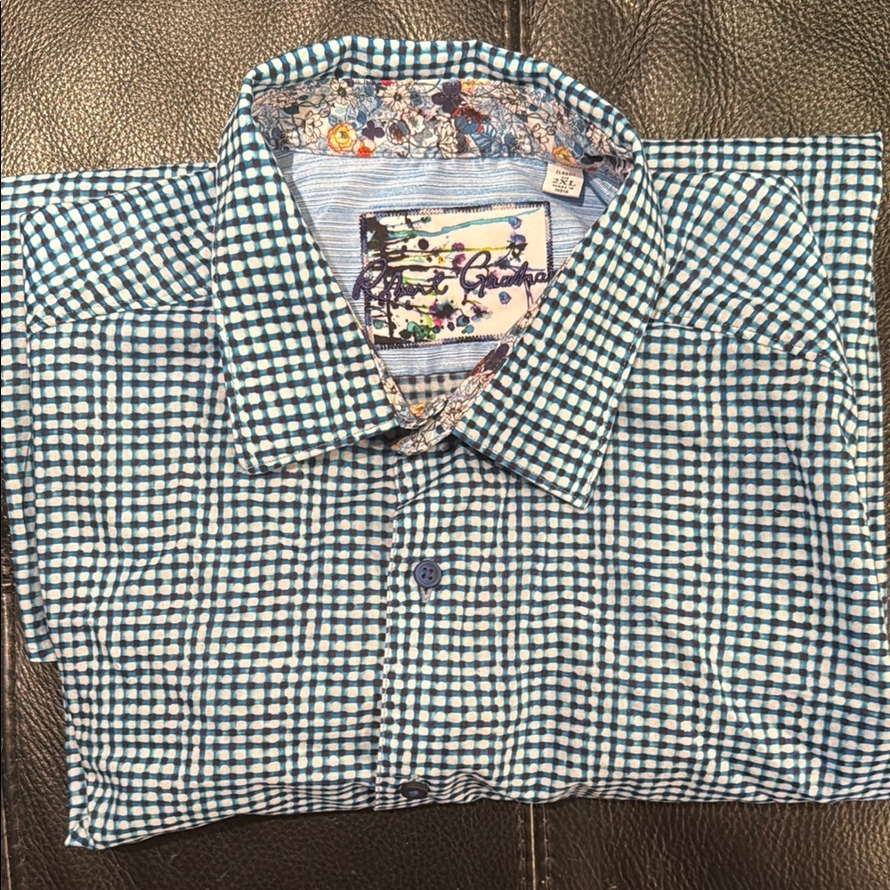 Men's Blue Checkered Shirt